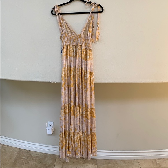 NWT Free People Let's Smock About It Maxi Dress - Picture 8 of 8